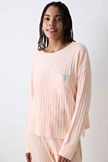 Cozy Rib Pembe Sweatshirt_1