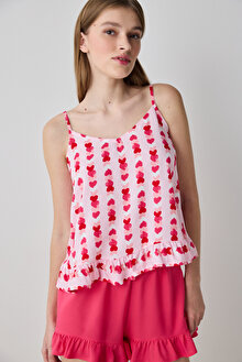 Carrie Printed Açık Pembe Atlet - Penti Loves Paris Koleksiyonu_1