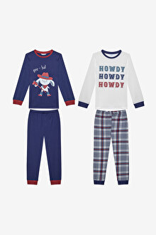 Erkek Çocuk Howdy 2li Çok Renkli Pijama Takımı