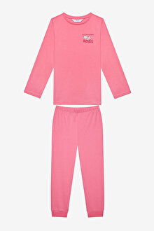 Kız Çocuk Rose 2li Çok Renkli Pijama Takımı_1