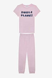 Kız Çocuk Bubble 2li Çok Renkli  Pijama Takımı_1
