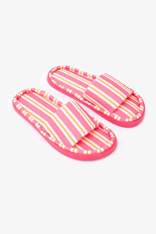 Mara Striped Kırık Beyaz Terlik_1