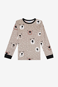 Erkek Çocuk Latte Bears Pijama Takımı_1