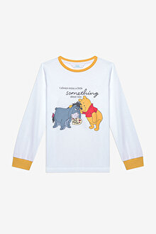 Unisex Winnie And Eeyore Çok Renkli Pijama Takımı_1