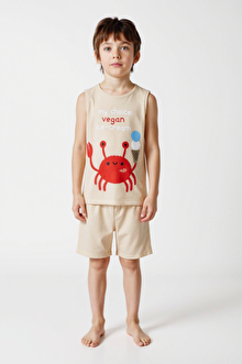 Erkek Çocuk Vegan Ice Cream 2li Pijama Takımı