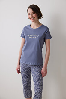 Wonderful Kapri Gri Pijama Takımı
