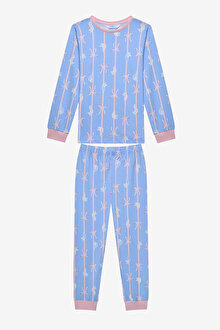 Kız Çocuk Bowtiful 2li Çok Renkli  Pijama Takımı_1