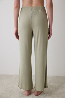 Bloom Solid Haki Pantolon Pijama Altı_1