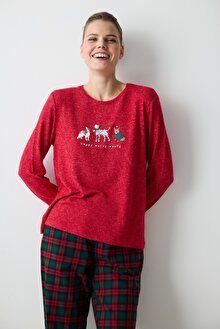 Woofmas Kırmızı Sweatshirt