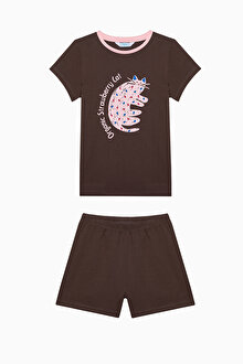 Kız Çocuk Meowberry Çok Renkli 2li Pijama Takımı_1