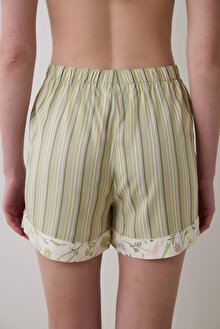 Iris Striped Şort Çok Renkli Pijama Altı_1