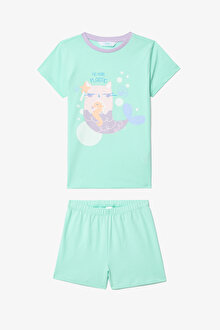 Kız Çocuk Purrmaid 2li Pijama Takımı_1