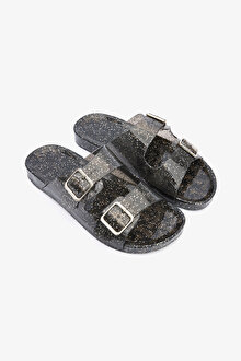 Glitter Jelly Siyah Terlik_1