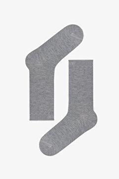 Açık Gri Melanj - Beyaz