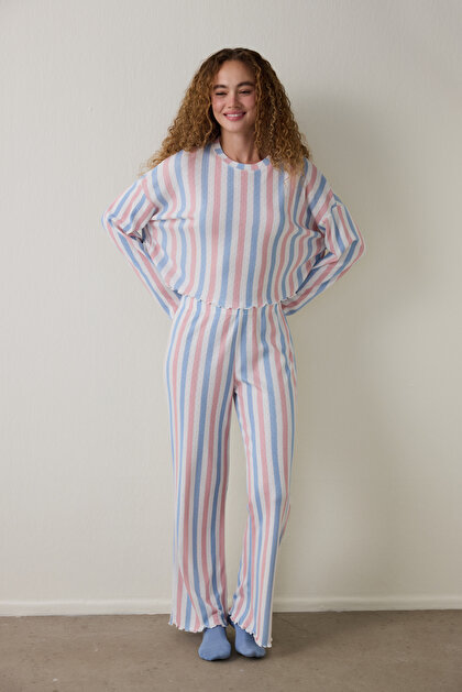 MOONLIGHT LS PANTOLON SET, L, MIX MIX