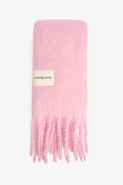 Sugar Pink Pera Soft Textured Scarf