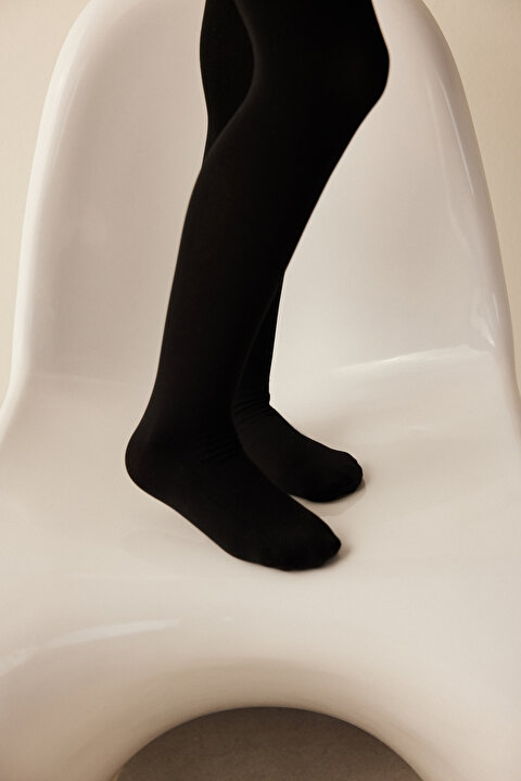 Siyah Termal Külotlu Çorap