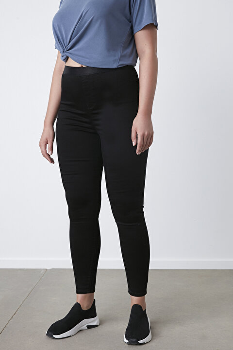Elastic Waistband Jegging - 6