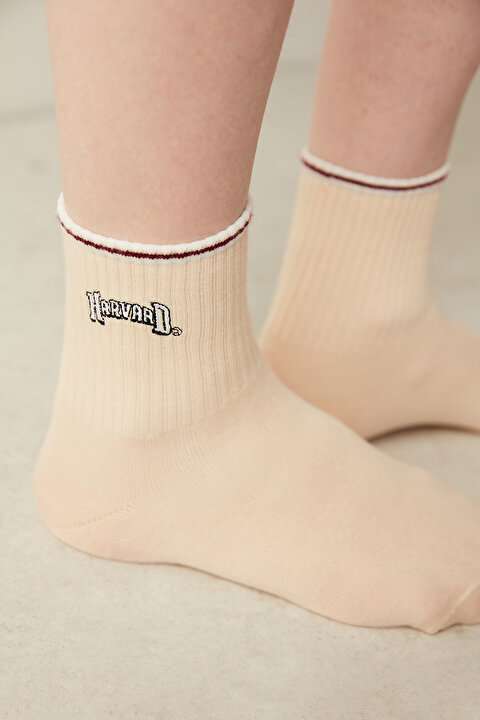 Harward Çizgili 2li Soket Çorap - Unique Koleksiyonu