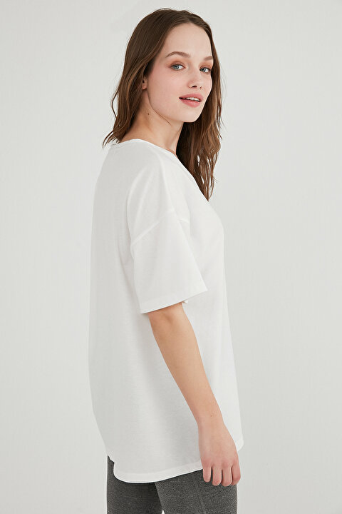 Pft V Neck Oversize Tişört - 4