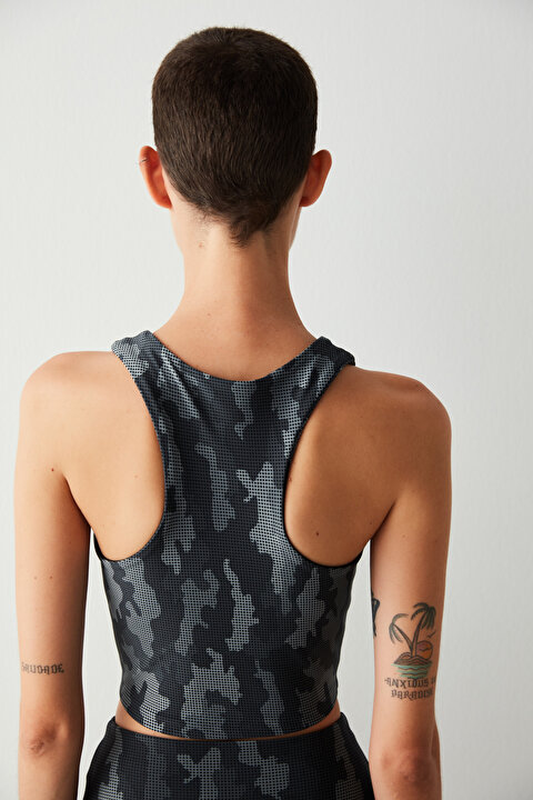 Multi Colour Camo Printed Top - 5