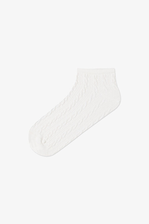 5 Pairs of Cotton Geometric Patterned Liner Socks - 3