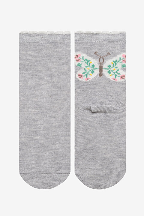 Girls Butterfly 4in1 Socket Socks - 6