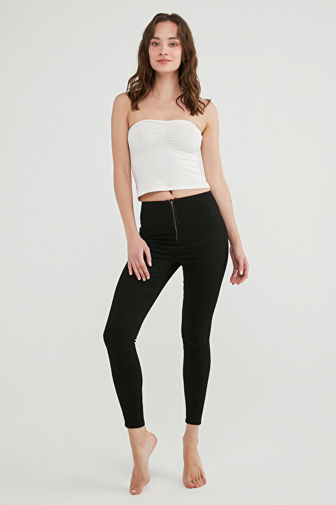 Beyaz Tube Top Üst - 4