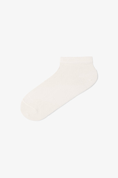 5 Çift Pamuklu Dama ve Çizgi Desenli Patik Çorap - 4