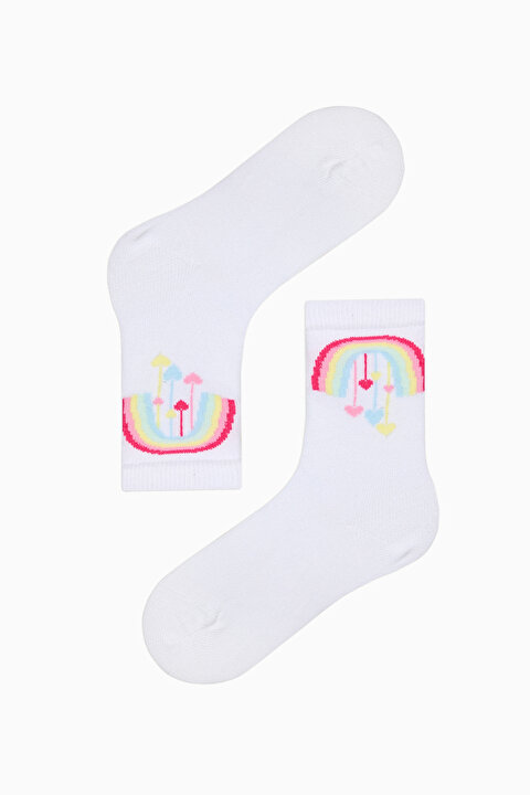 Girls Rainbow 4in1 Socket Socks - 3