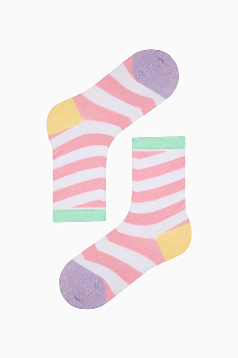 Girls Rainbow 4in1 Socket Socks - 4