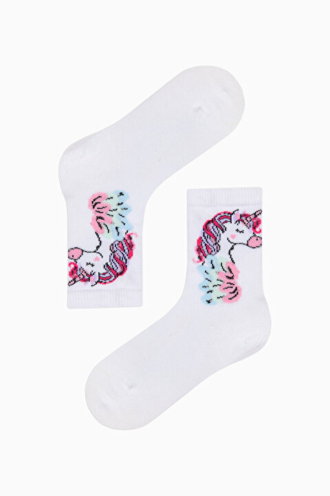 Girls Rainbow 4in1 Socket Socks - 5