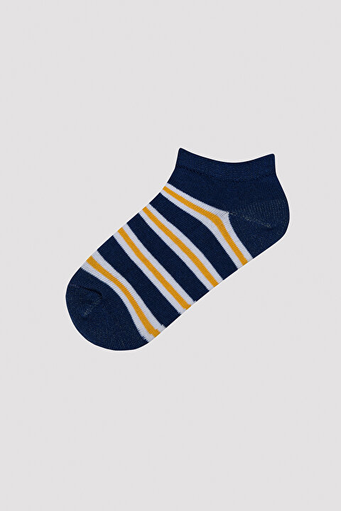 Erkek Çocuk Sporty Lines Çok Renkli 4lü Patik Çorap - 3