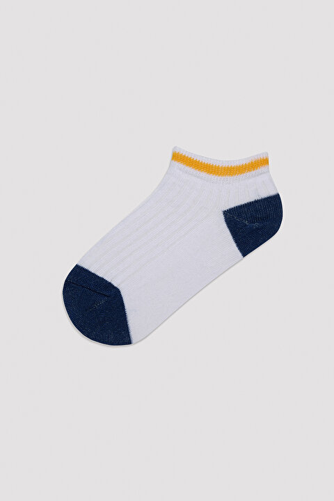 Erkek Çocuk Sporty Lines Çok Renkli 4lü Patik Çorap - 4