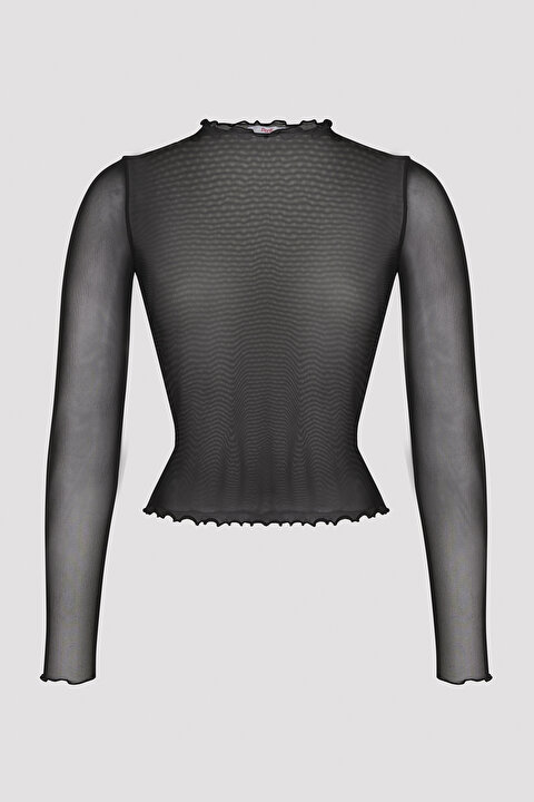 Transparent Black Top PHEIR7VV23SK-BK3 - SIYAH - Penti