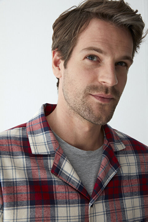 Gingham Fam Gömlek Pantolon Takımı - 4