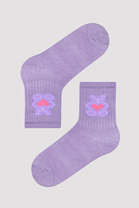 Kız Çocuk Jelly Bear 4lü Tenis Soket Çorap - 5