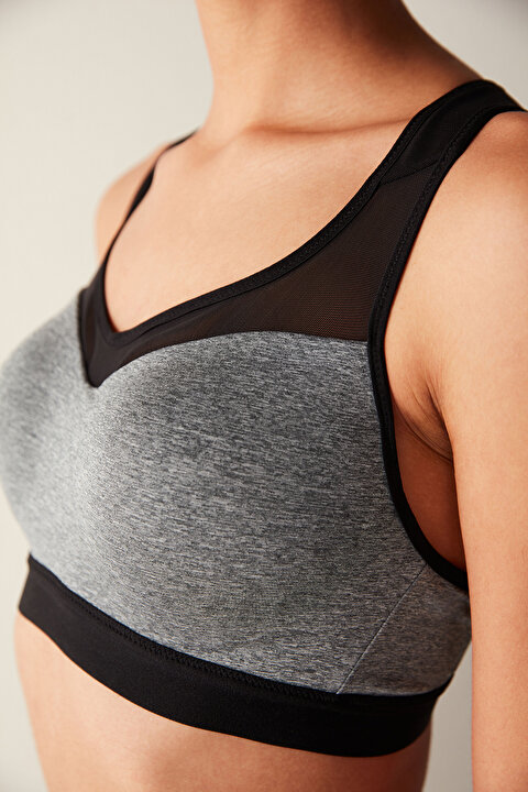 Black Sports Bra - 3