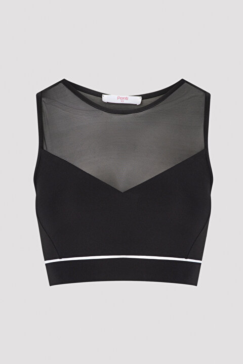 Mesh Detailed Sports Bra - 9