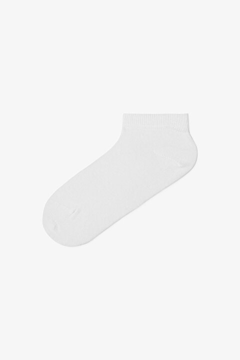 5 Çift Pamuklu Çizgili Patik Çorap - 5