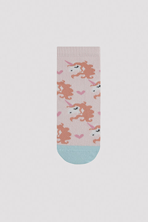 Girl Glitter Detailed Unicorn 4 Pack Socket - 3