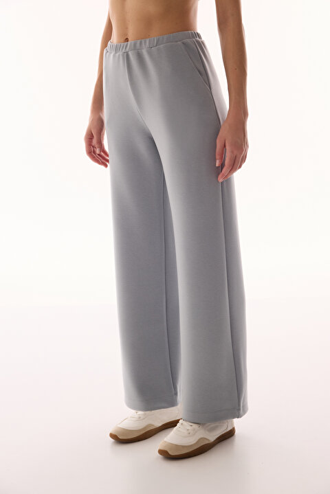 Gray Silky Feel Loose Pants PHP7Z9JO26IY-GR24 - GRI - Penti