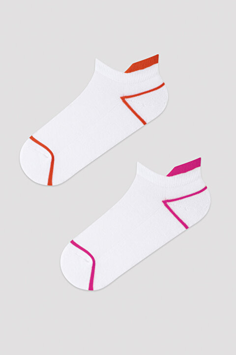 Havlu 2li Beyaz Patik Çorap