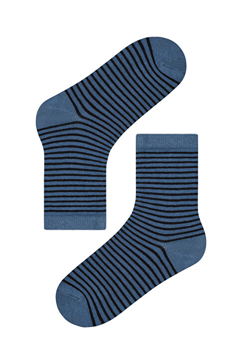 Boys Color Stripe 4in1 Multi Colour Socket Socks - 3