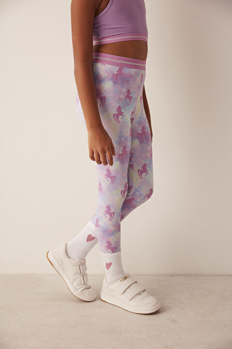 Mix Girls Glitter Unicorn Legging - 3