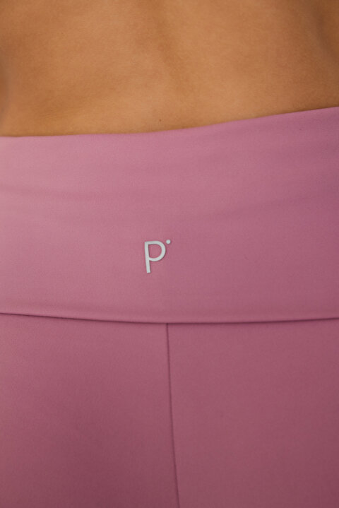 Pink High Waist Foldable Leggings - 9