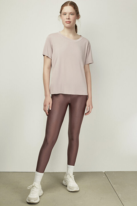 Mürdüm Shiny Legging Tayt - 5
