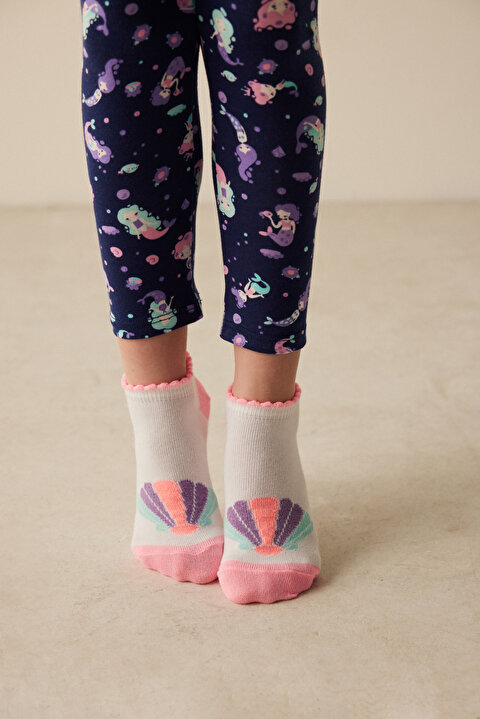 Kız Çocuk Deniz Kızı 3lü Patik Çorap