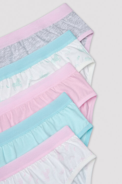 Kız Çocuk Mystical Wonders Çok Renkli 5li Slip Külot - 7