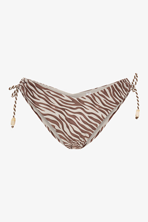 Gale Zebra Desenli V Kesimli Bikini Altı - 6